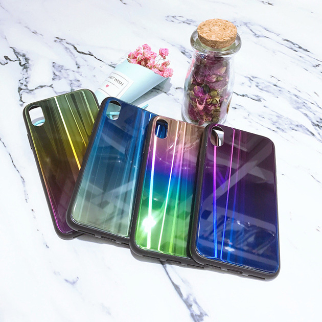 เคสแสงออโรร่า iPhone 7 , 8 , Plus , iPhone X , P20 Pro